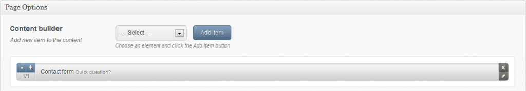 contact form